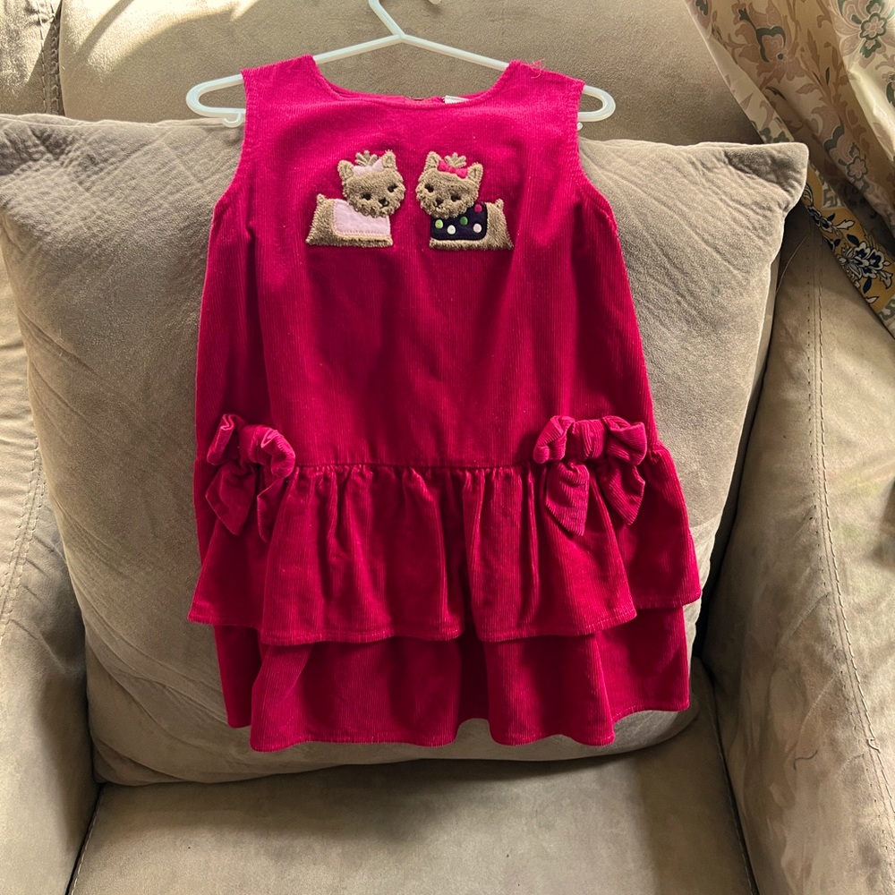 Gymboree burgundy corduroy dress